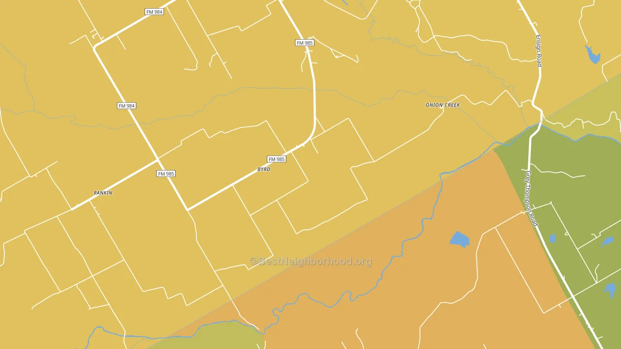 Byrd, TX block-group voter-turnout map