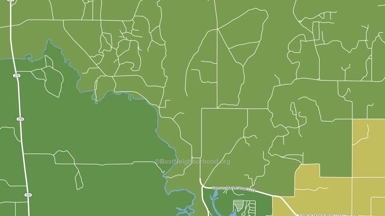 Byrds, TX block-group voter-turnout map