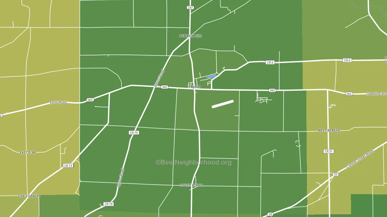 Byron, NY block-group voter-turnout map