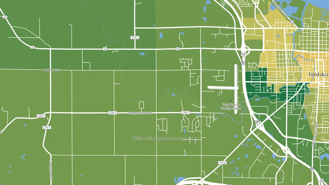 Byron, WI block-group voter-turnout map