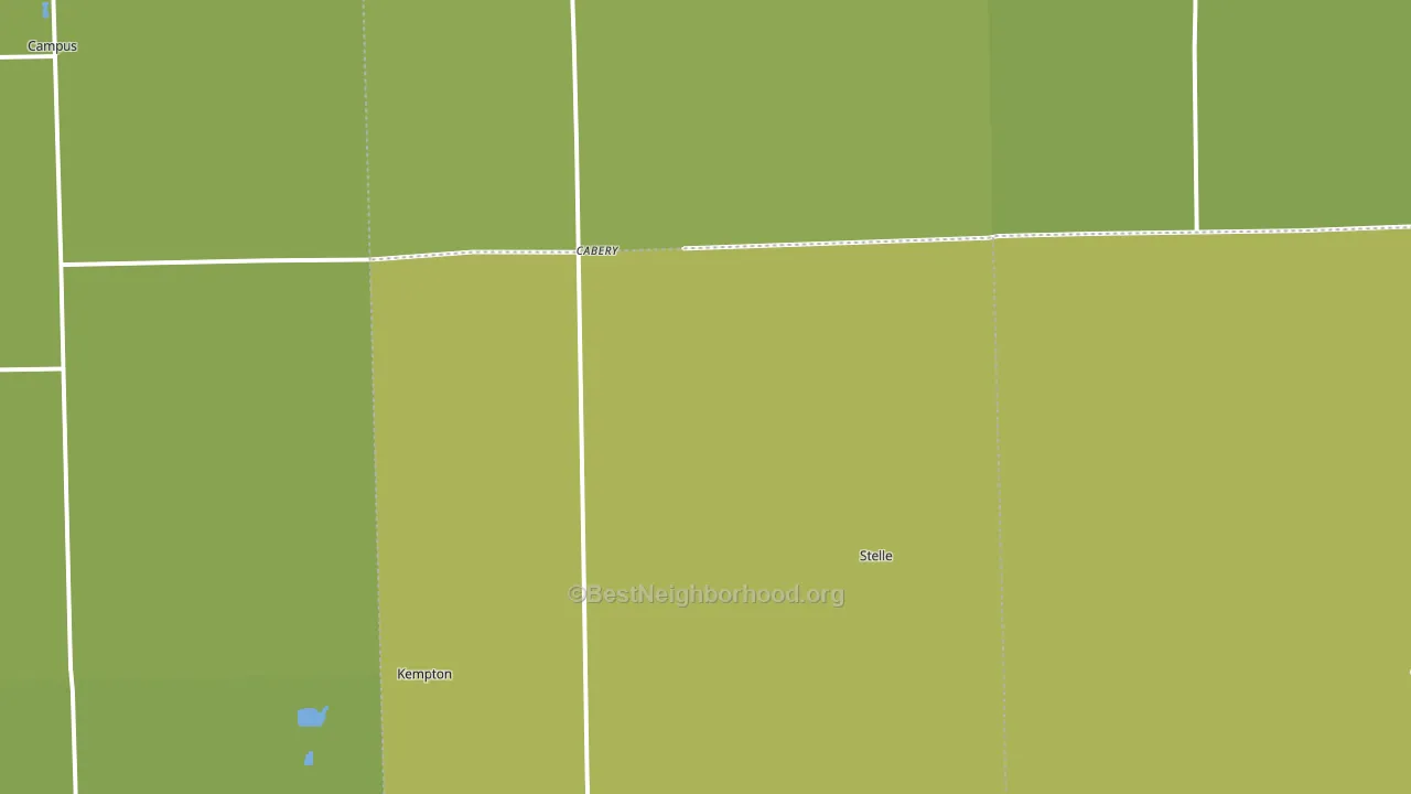 Cabery, IL block-group voter-turnout map
