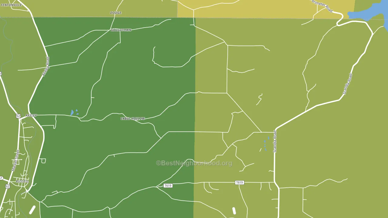 Cable Hollow, PA block-group voter-turnout map