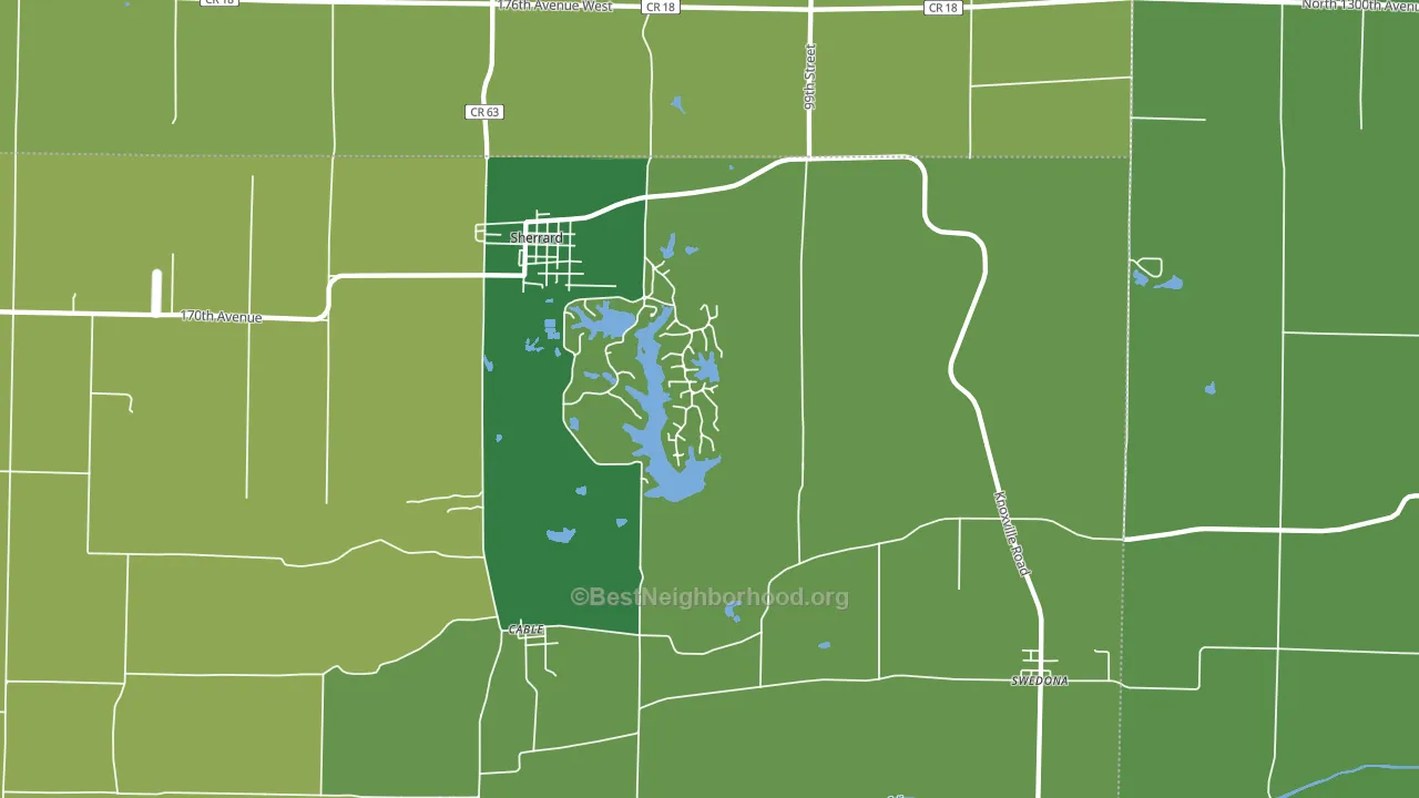 Cable, IL block-group voter-turnout map