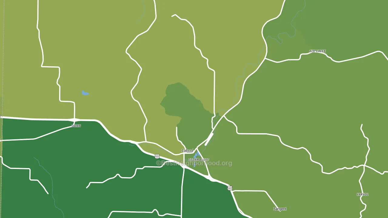 Cabool, MO block-group voter-turnout map