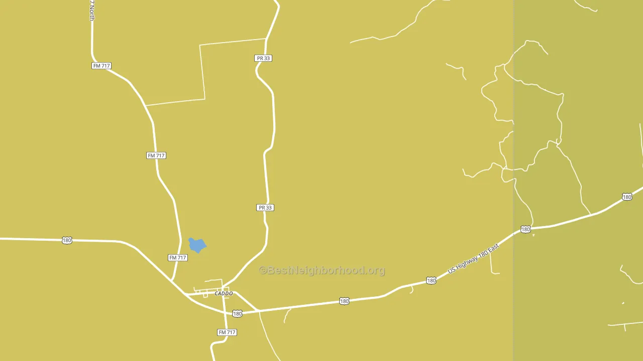 Caddo, TX block-group voter-turnout map