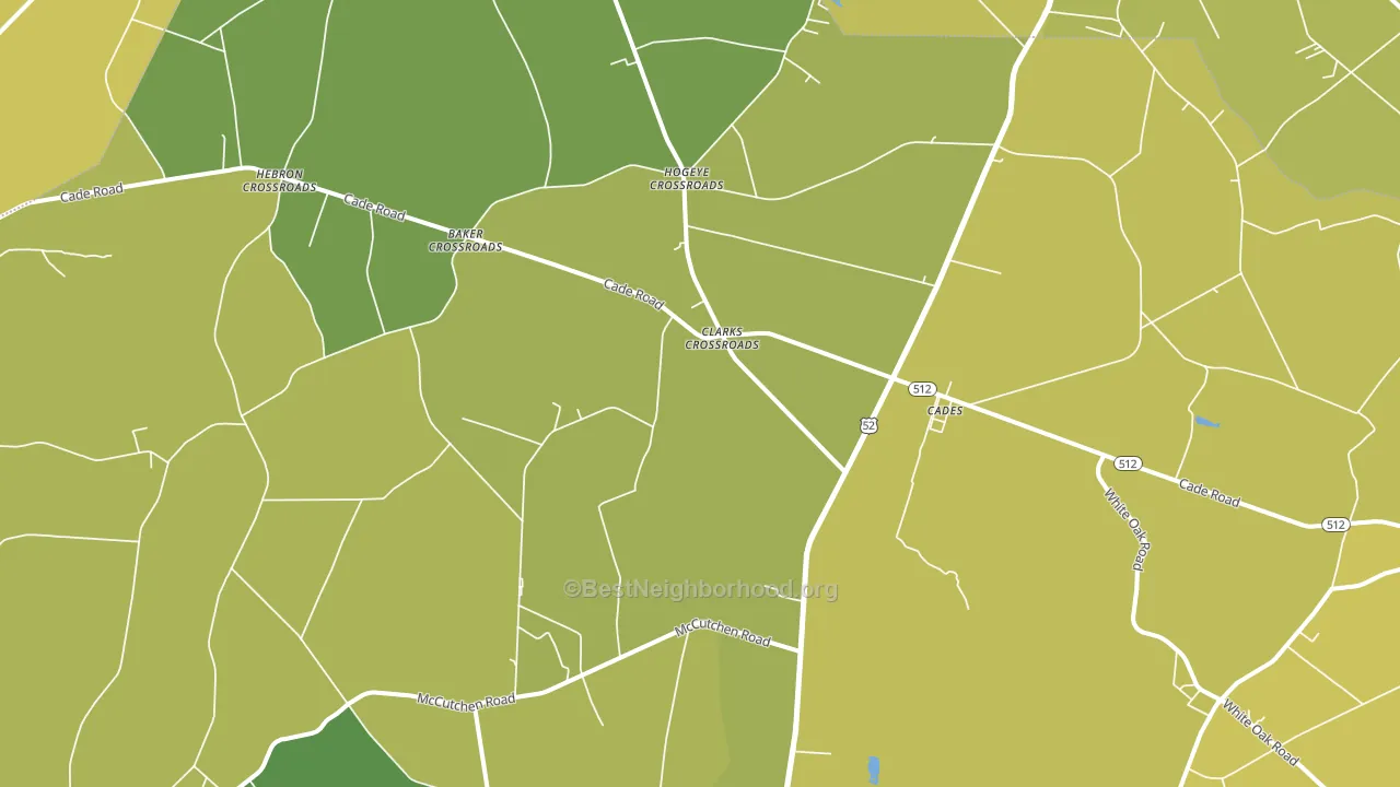Cades, SC block-group voter-turnout map