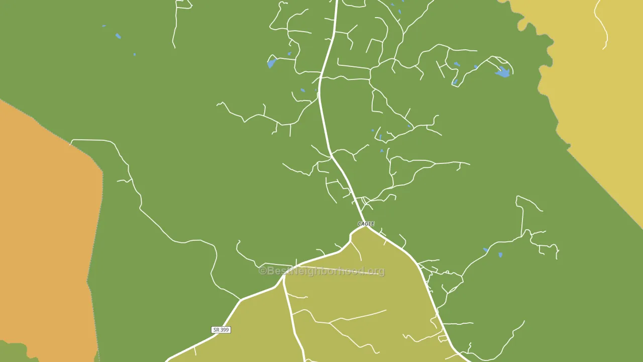 Cagle, TN block-group voter-turnout map
