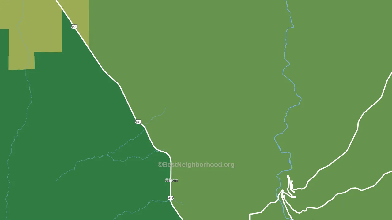 Cahone, CO block-group voter-turnout map