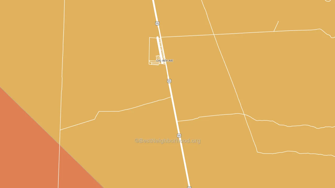 Cal Nev Ari, NV block-group voter-turnout map