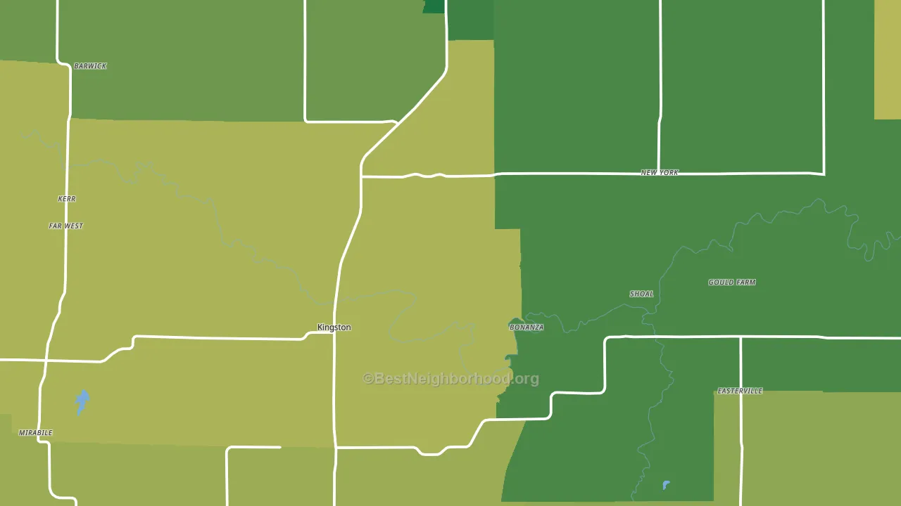 Caldwell County, MO block-group voter-turnout map
