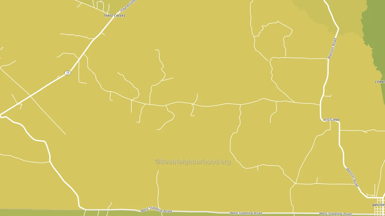 Caledonia, AR block-group voter-turnout map