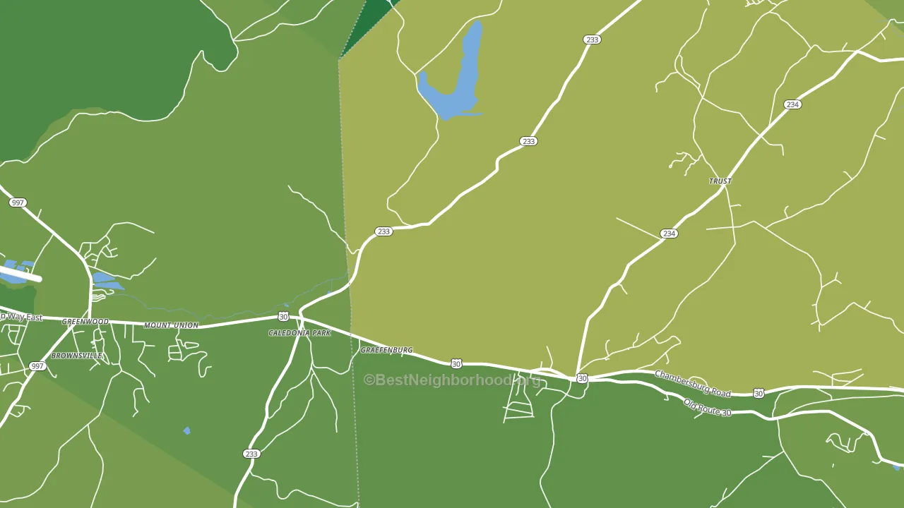 Caledonia Park, PA block-group voter-turnout map