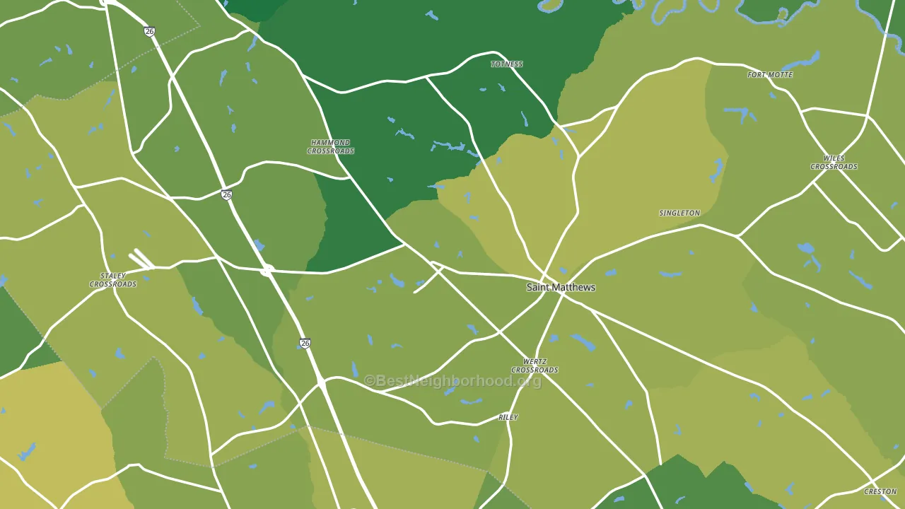 Calhoun County, SC block-group voter-turnout map