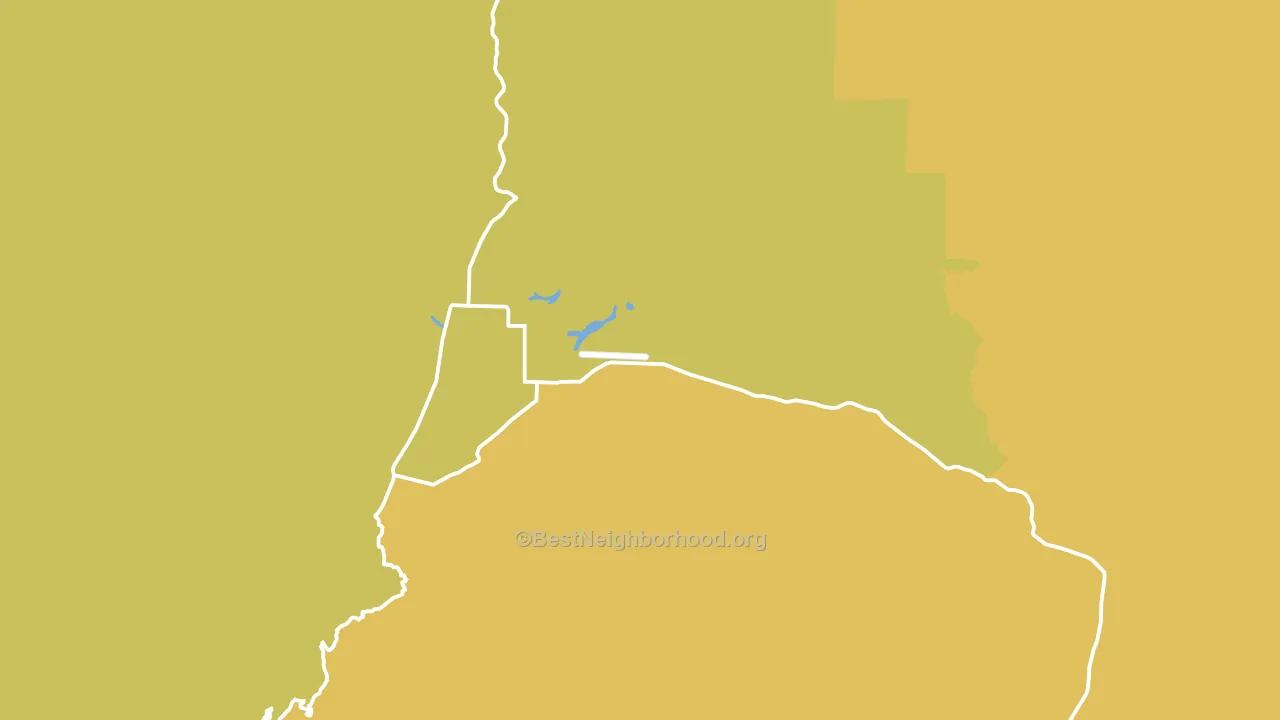 Caliente, CA block-group voter-turnout map