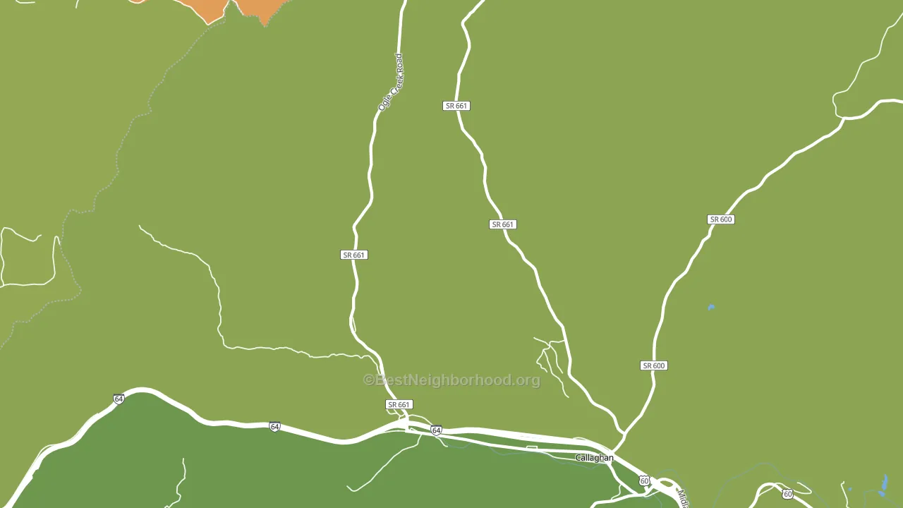 Callaghan, VA block-group voter-turnout map