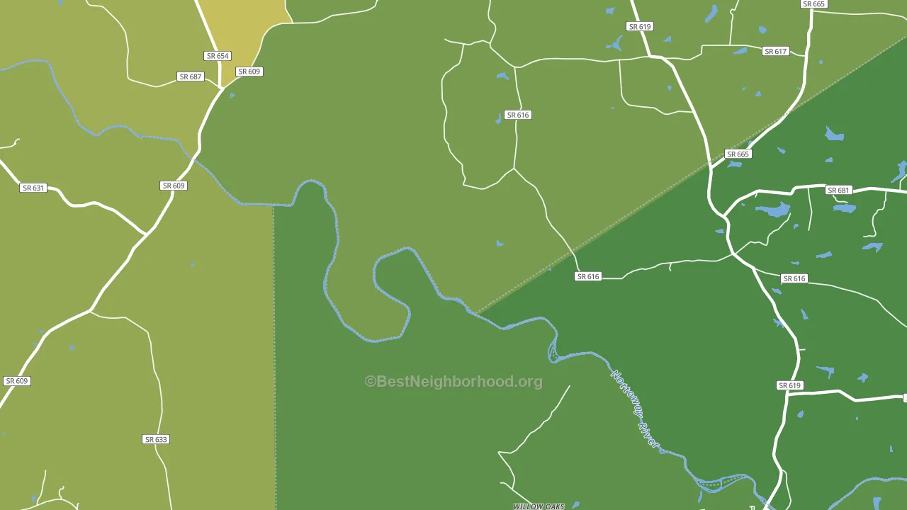 Callaville, VA block-group voter-turnout map