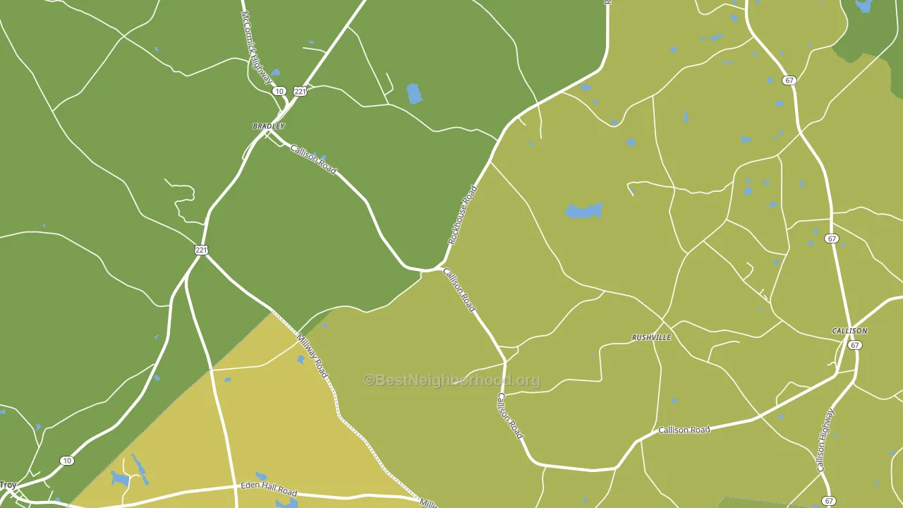 Callison, SC block-group voter-turnout map