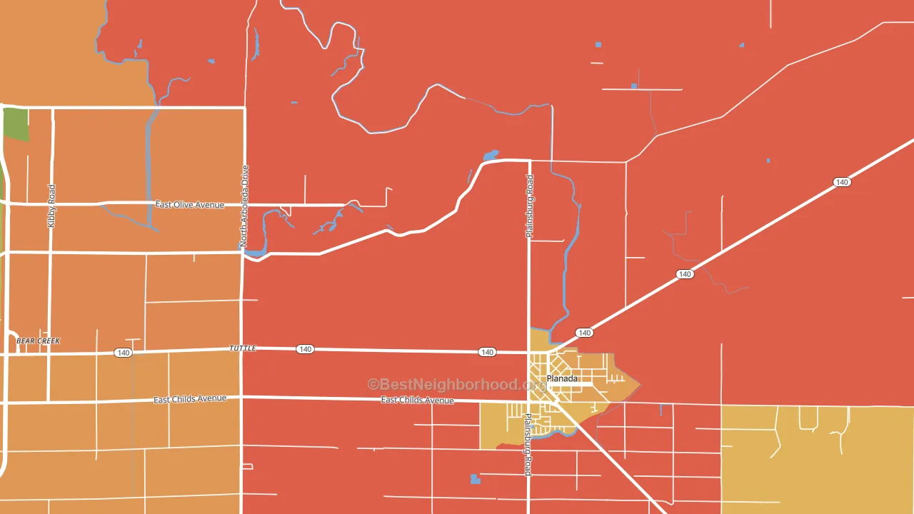 Calpack, CA block-group voter-turnout map