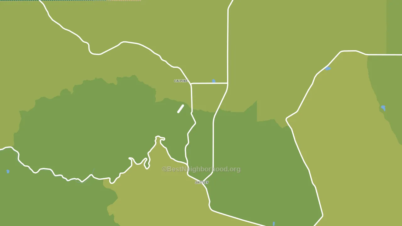 Calpine, CA block-group voter-turnout map