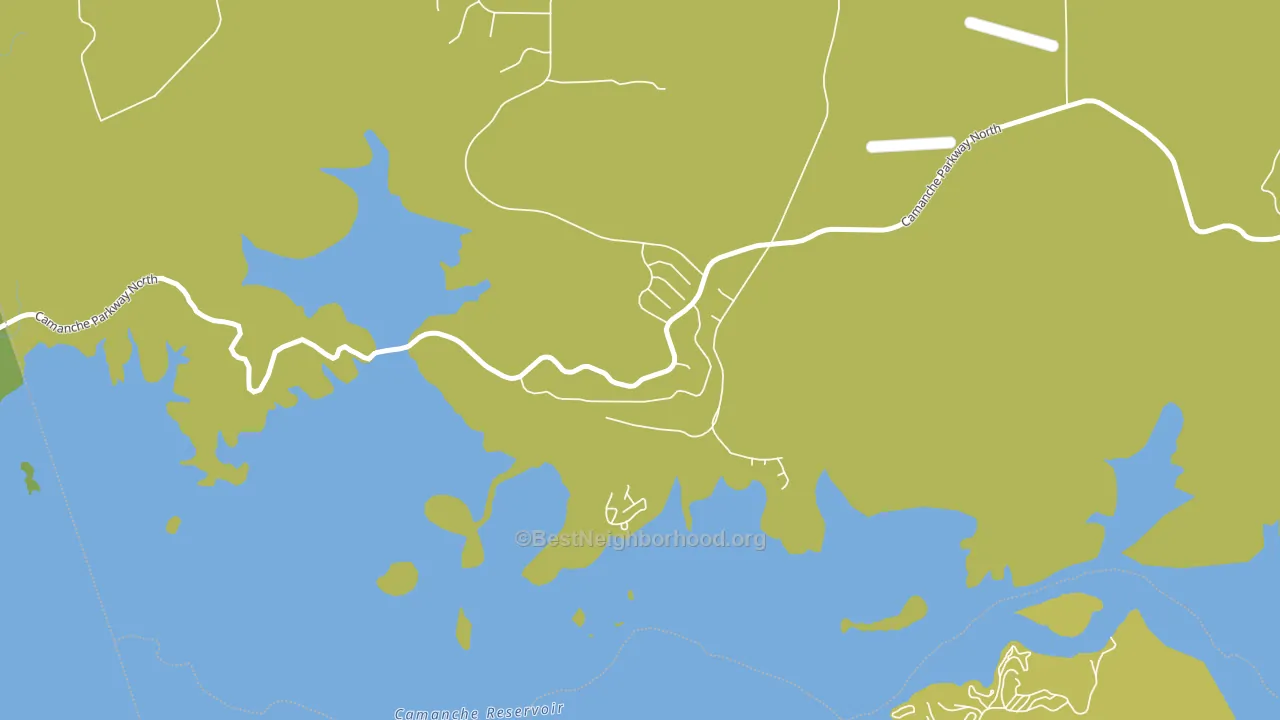 Camanche North Shore, CA block-group voter-turnout map