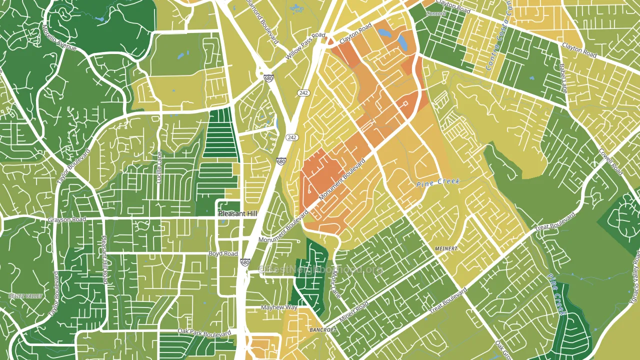 Cambridge Park, Concord, CA block-group voter-turnout map