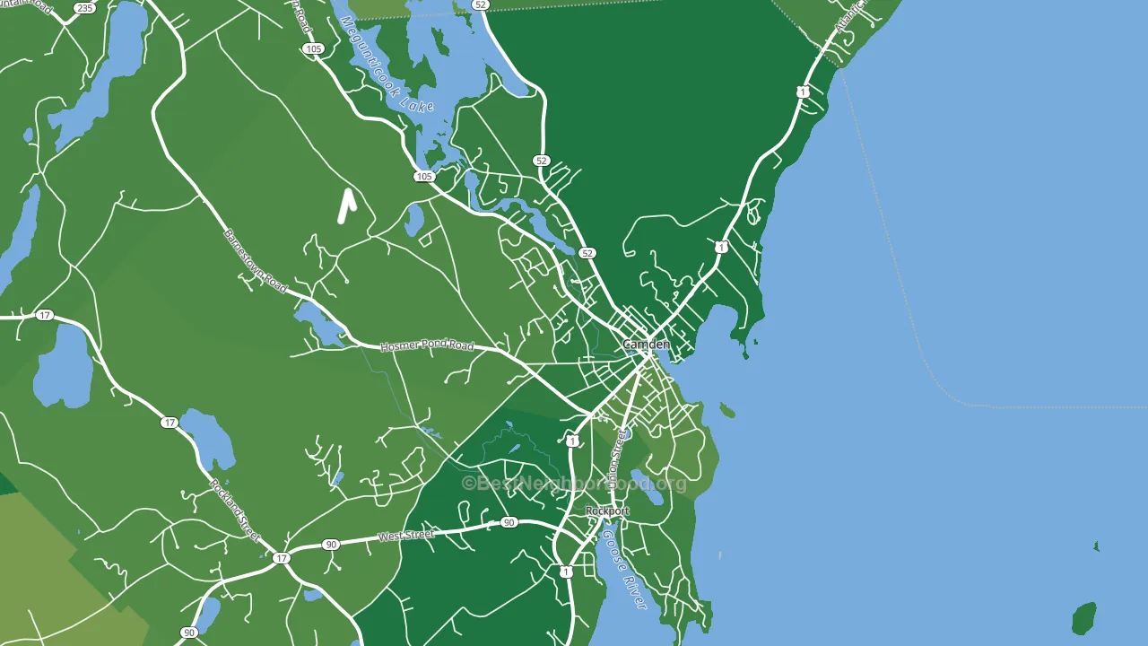 Camden, ME block-group voter-turnout map