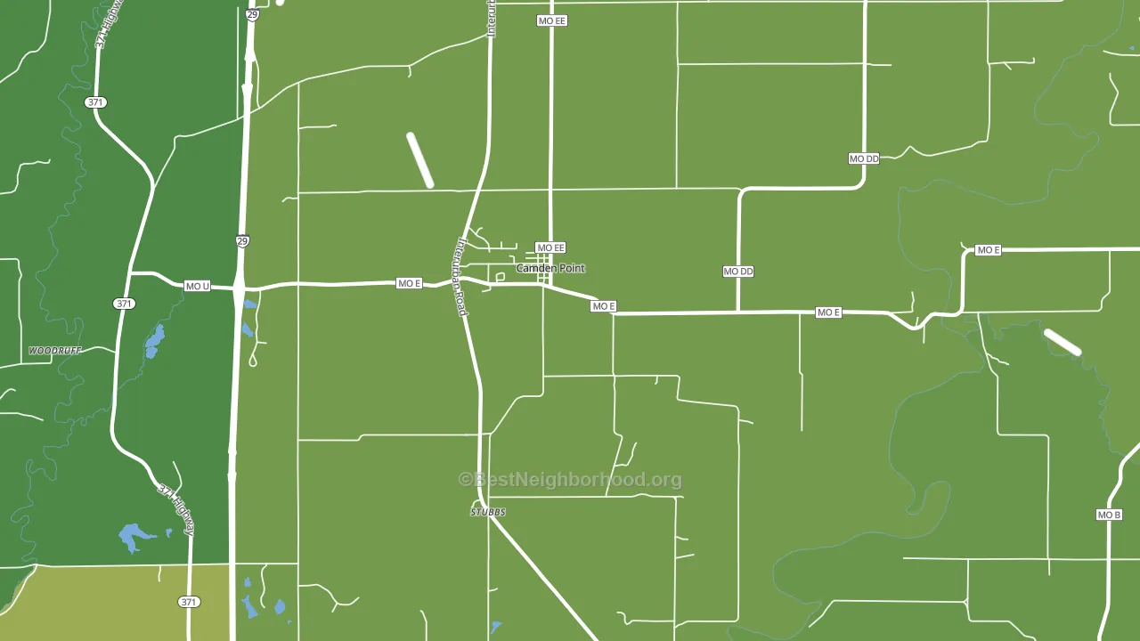 Camden Point, MO block-group voter-turnout map