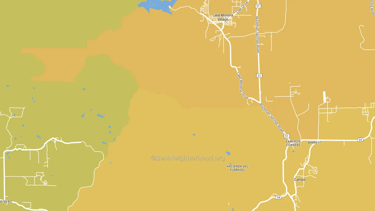 Cameron Corners, CA block-group voter-turnout map