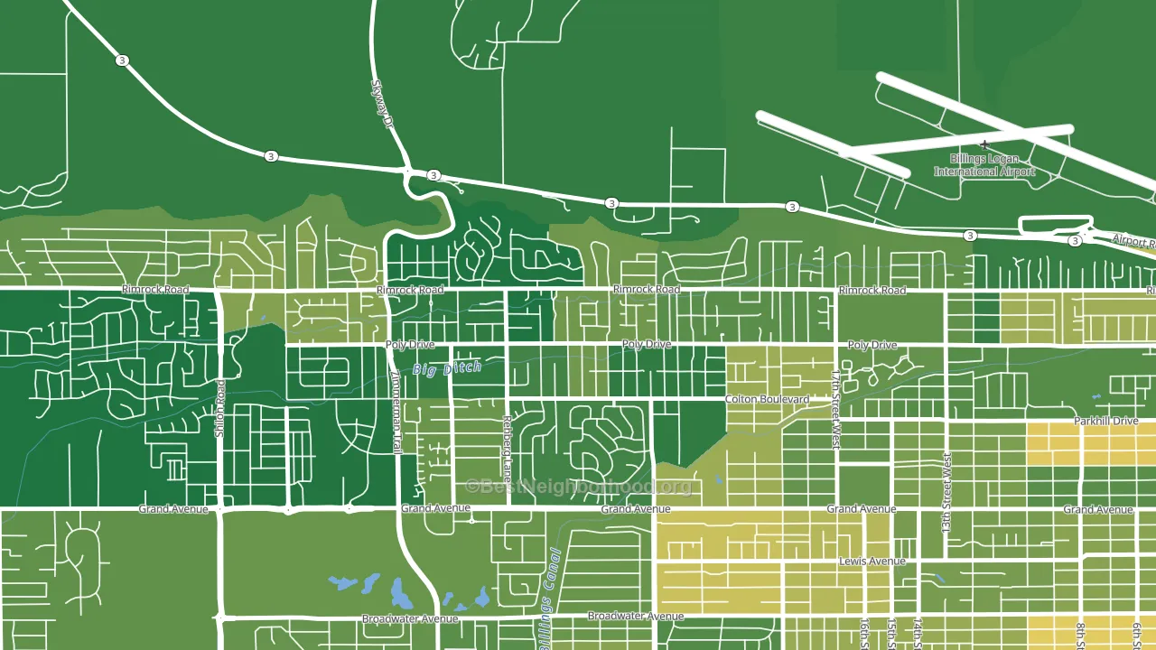 Cameron Park, Billings, MT block-group voter-turnout map