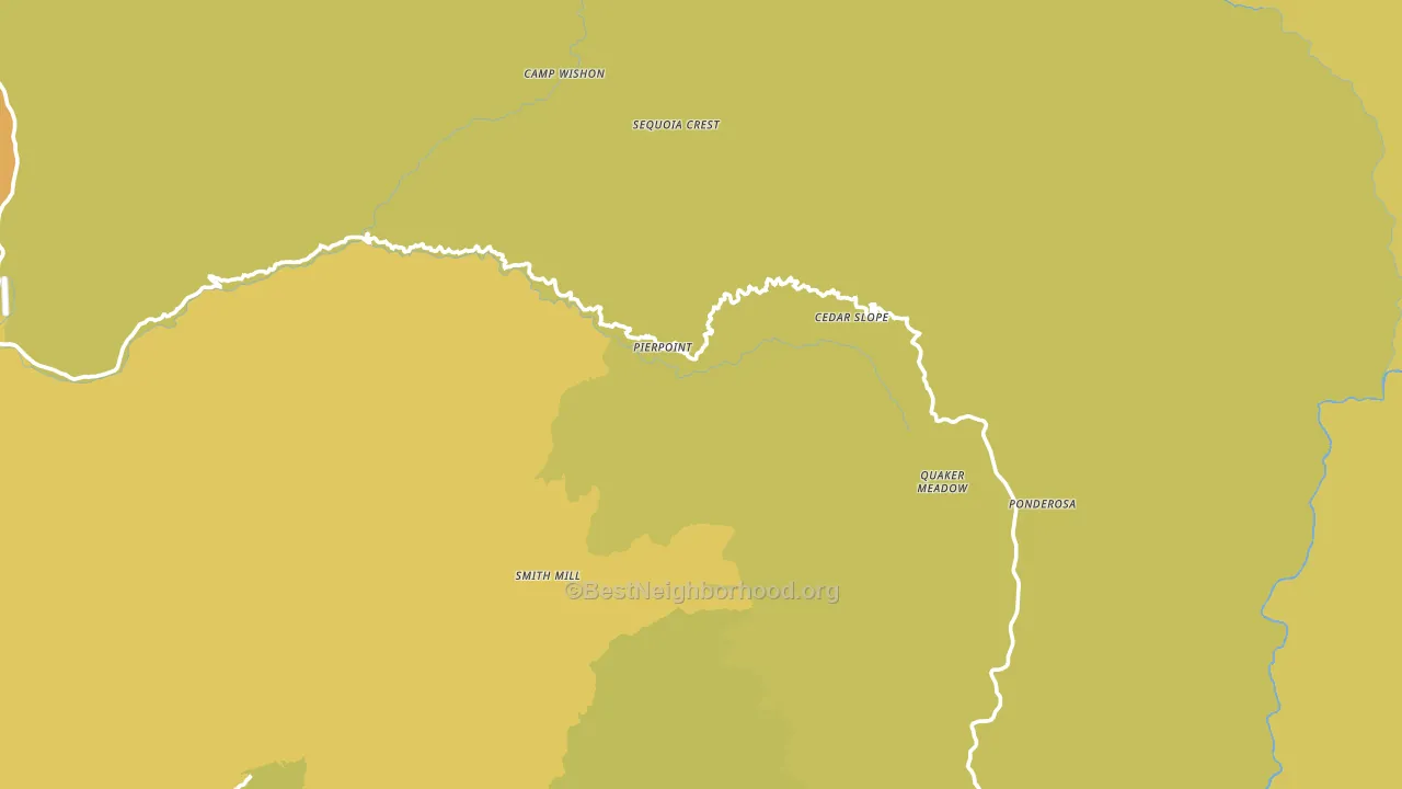 Camp Nelson, CA block-group voter-turnout map