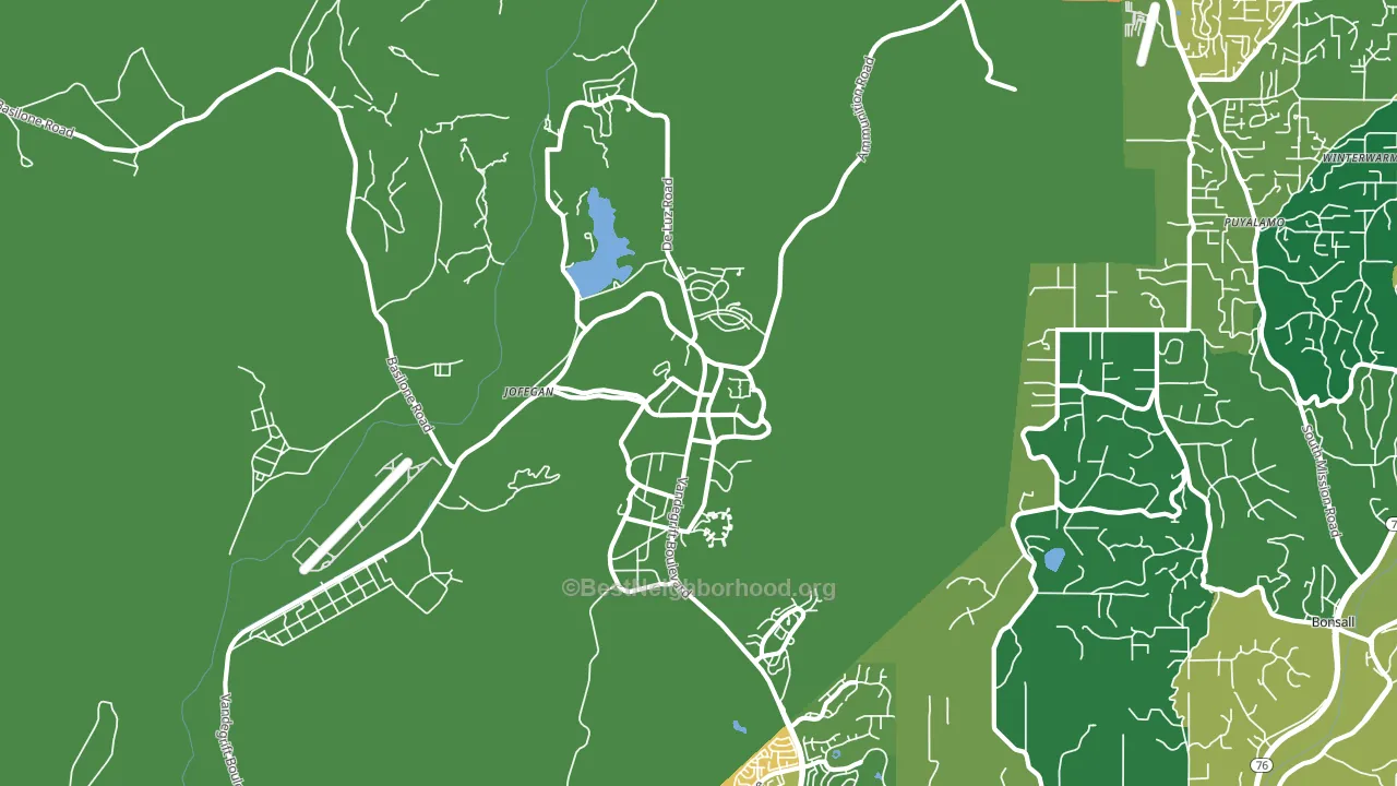 Camp Pendleton North, CA block-group voter-turnout map