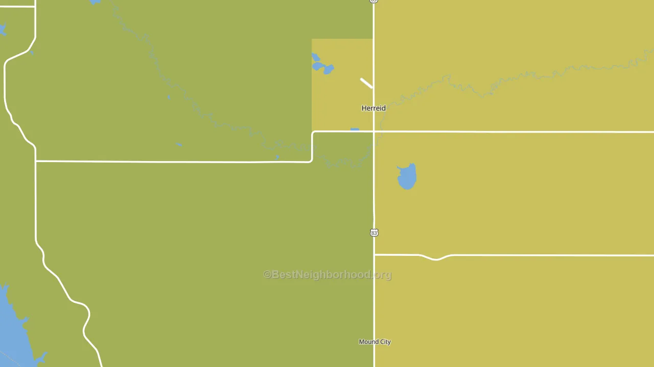 Campbell County, SD block-group voter-turnout map