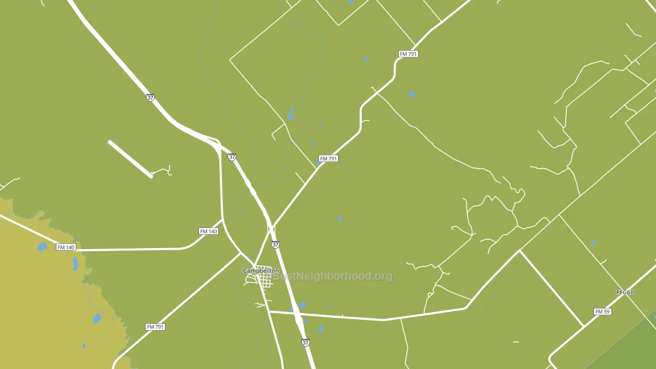 Campbellton, TX block-group voter-turnout map