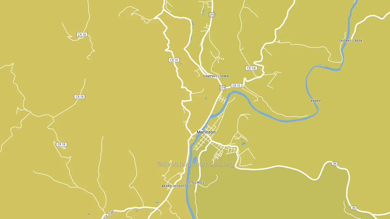 Campbelltown, WV block-group voter-turnout map