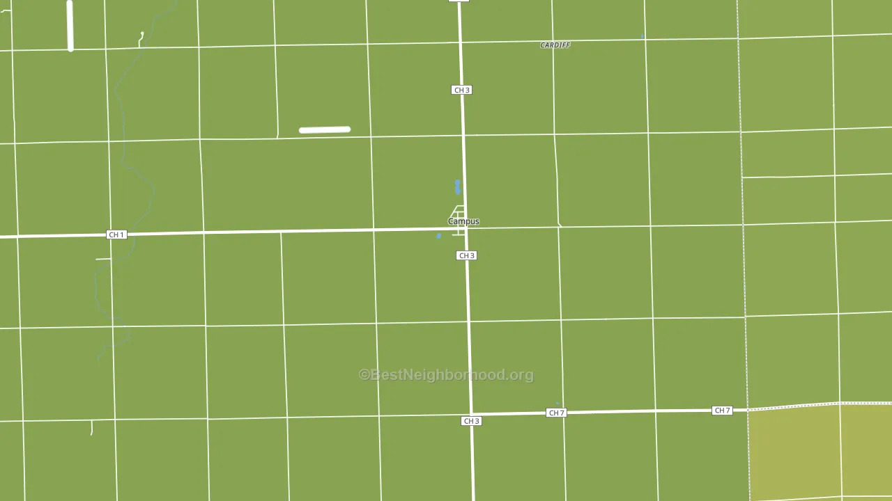 Campus, IL block-group voter-turnout map