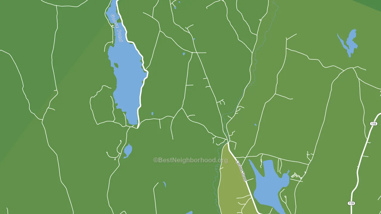 Canaan Center, NH block-group voter-turnout map