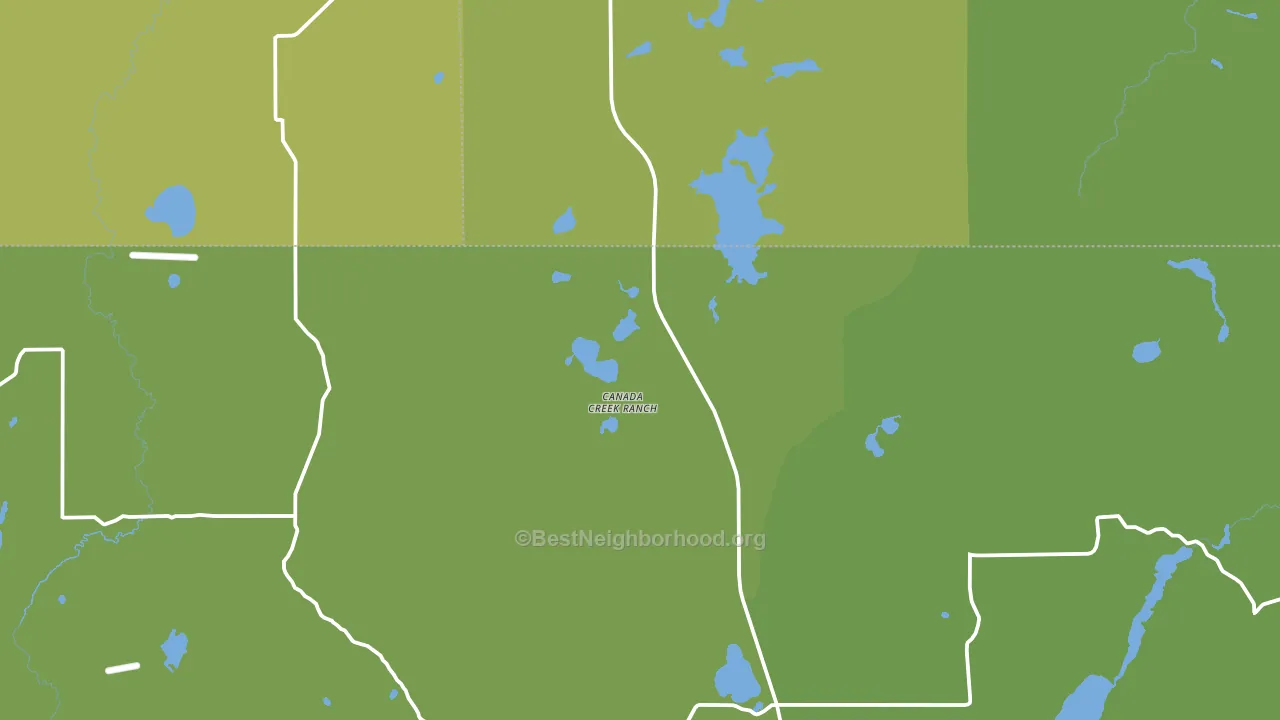 Canada Creek Ranch, MI block-group voter-turnout map