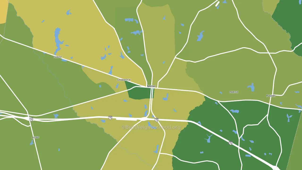 Candler County, GA block-group voter-turnout map