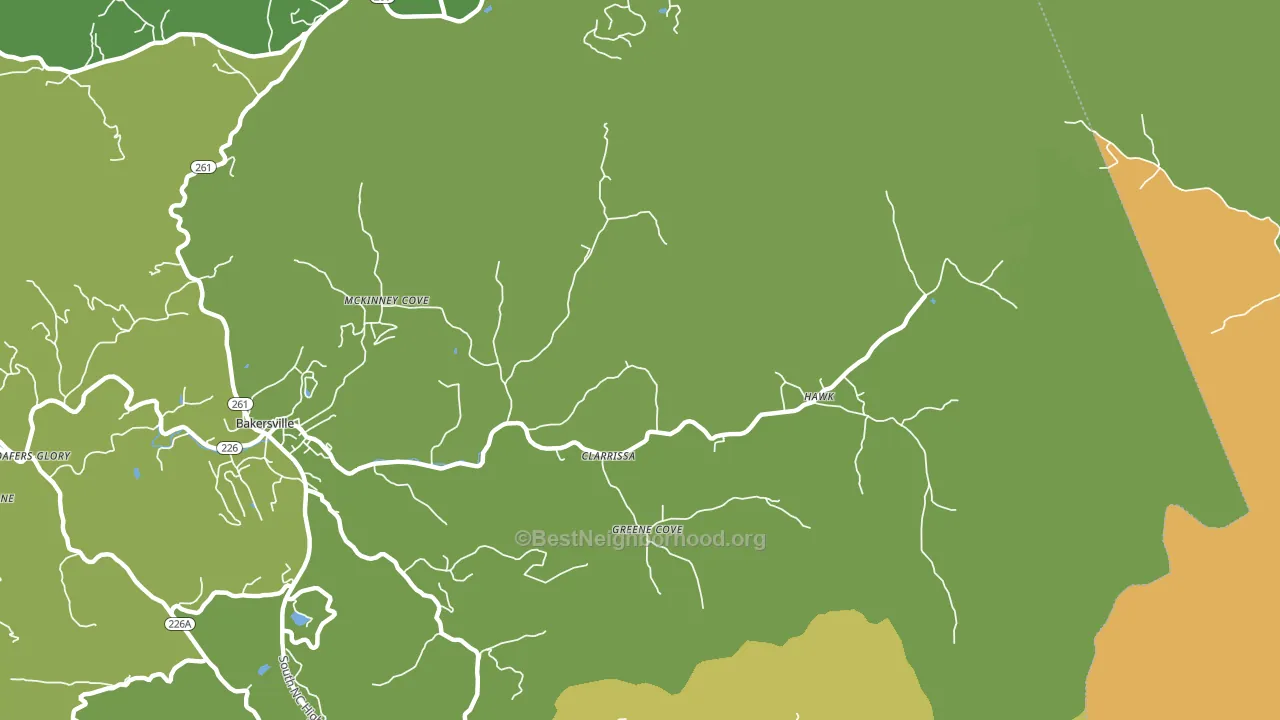 Cane Creek, NC block-group voter-turnout map