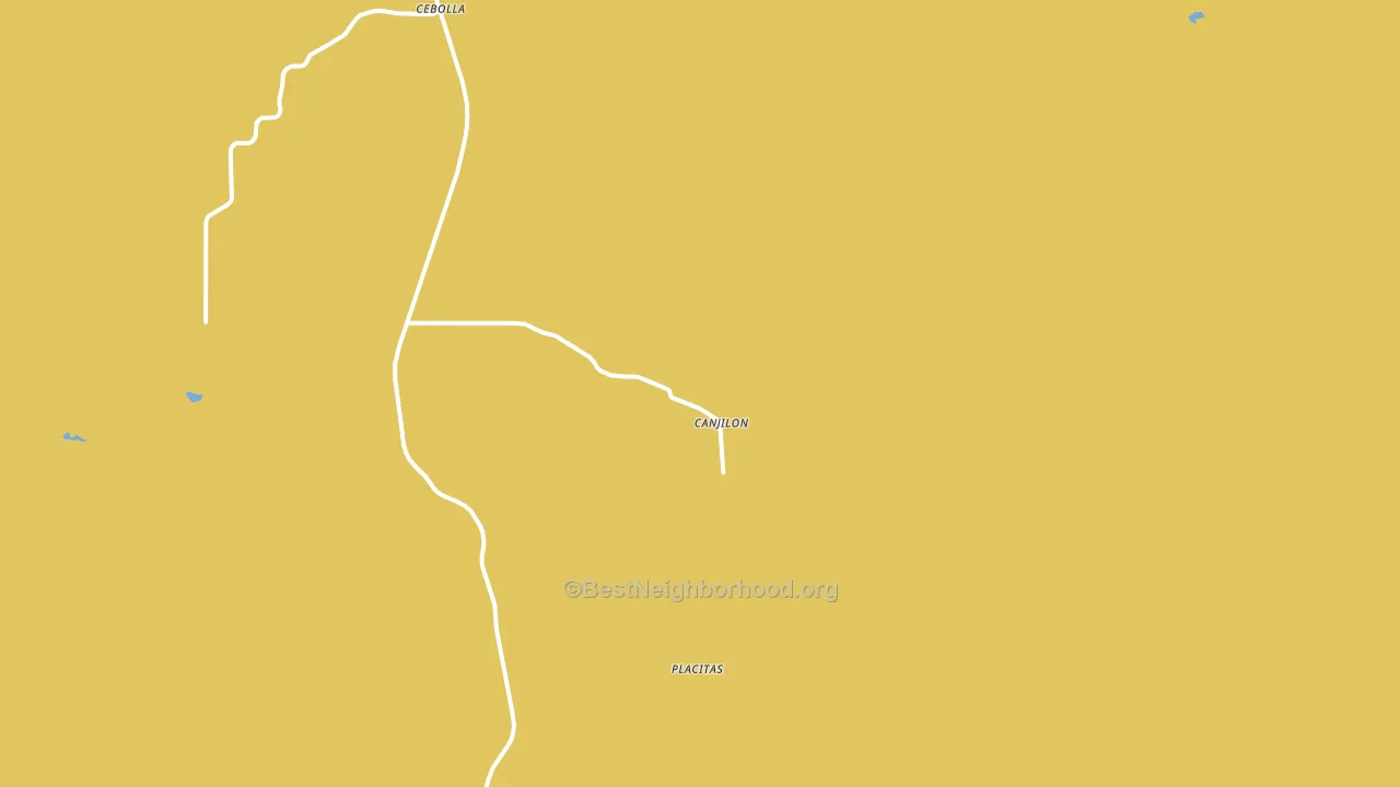 Canjilon, NM block-group voter-turnout map