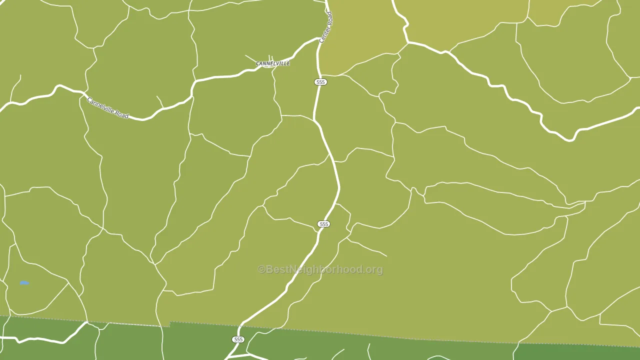 Cannelville, OH block-group voter-turnout map