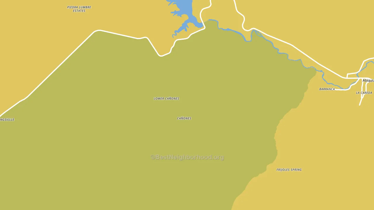 Canones, NM block-group voter-turnout map