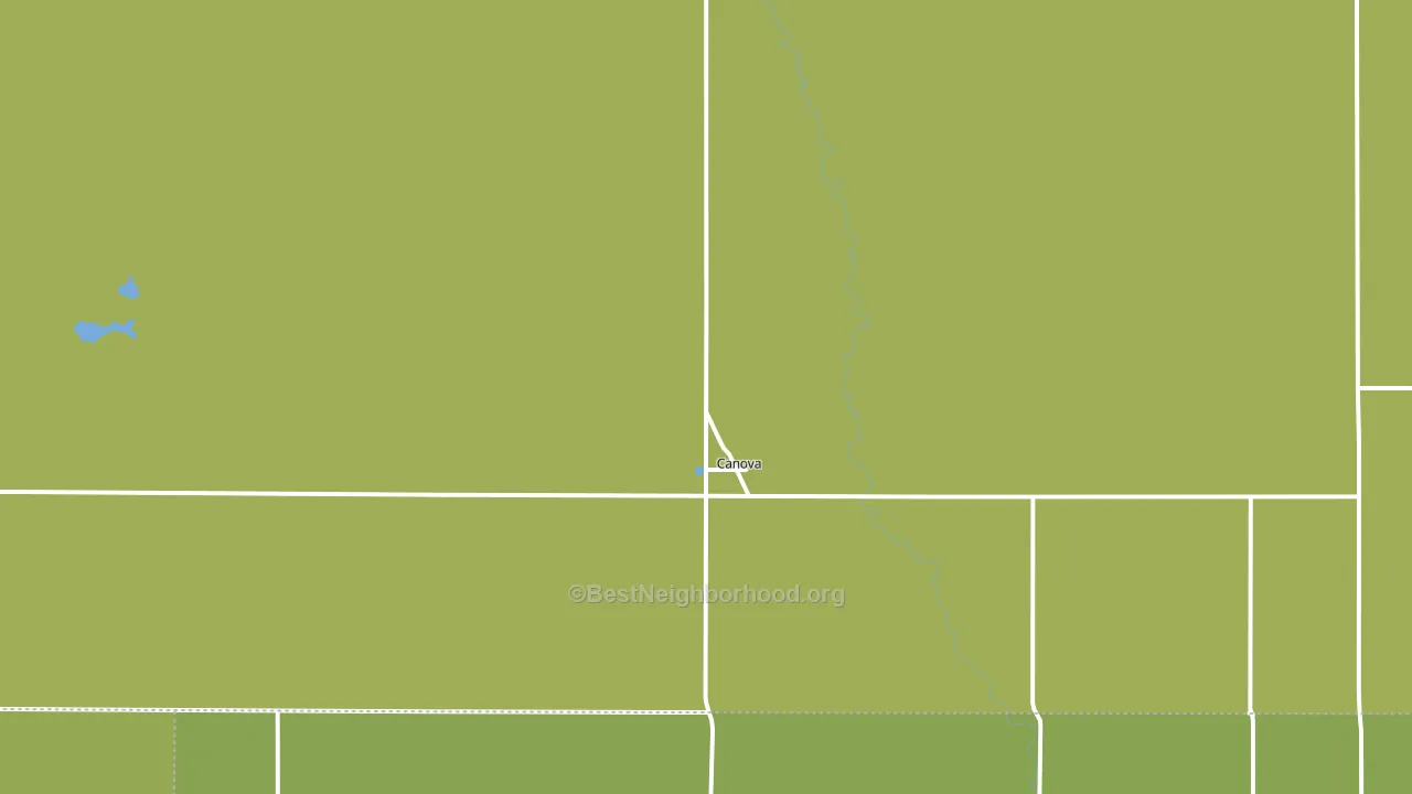 Canova, SD block-group voter-turnout map
