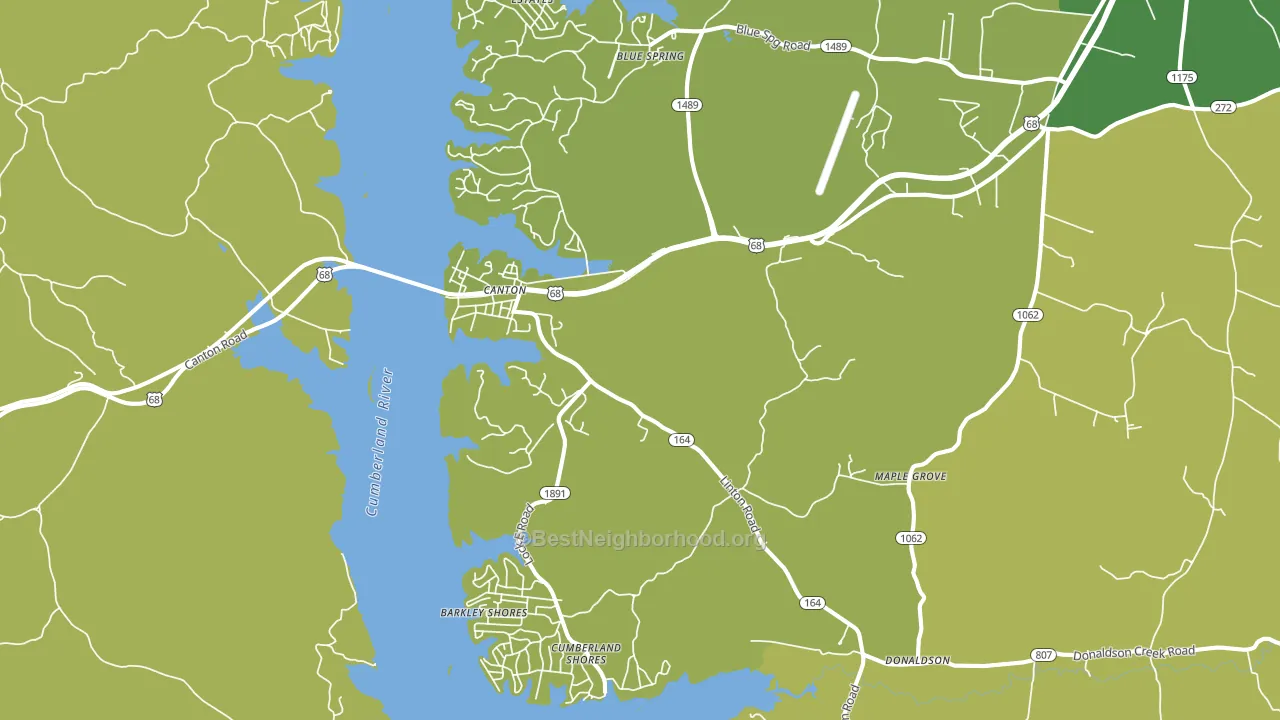 Canton, KY block-group voter-turnout map