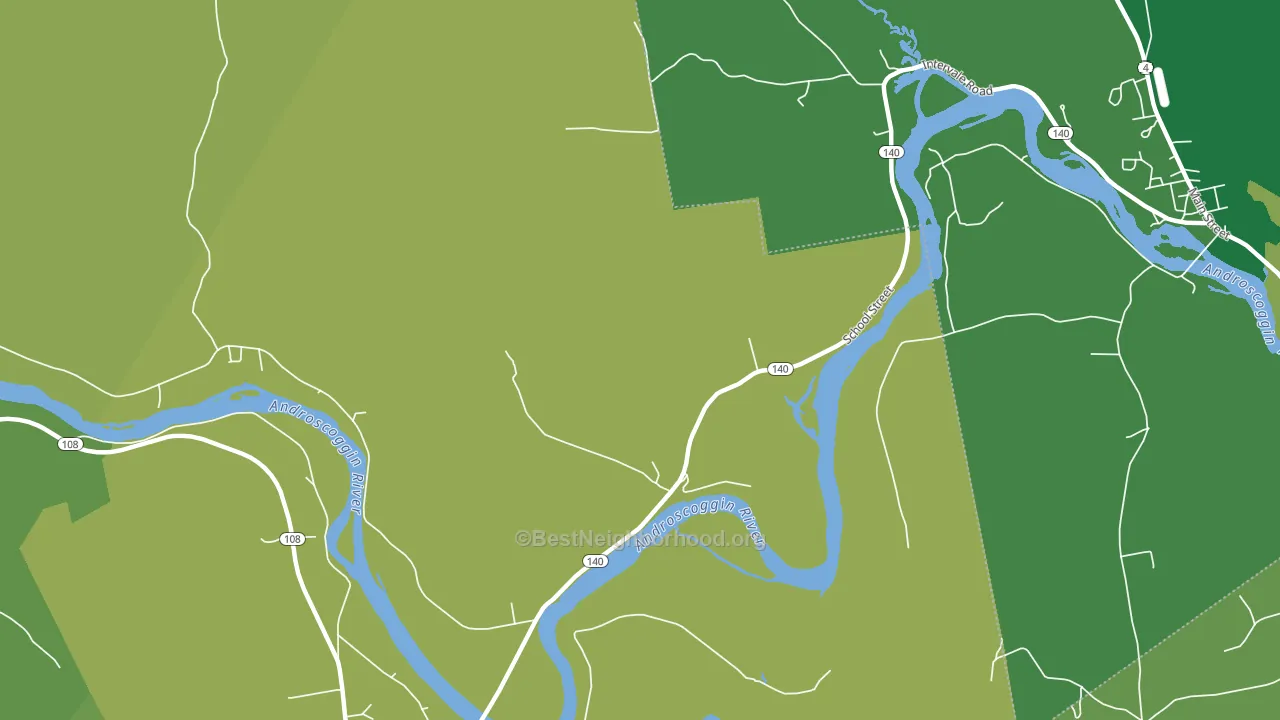Canton Point, ME block-group voter-turnout map