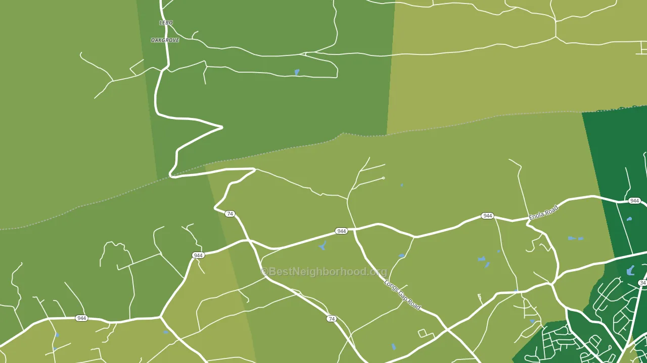 Caprivi, PA block-group voter-turnout map