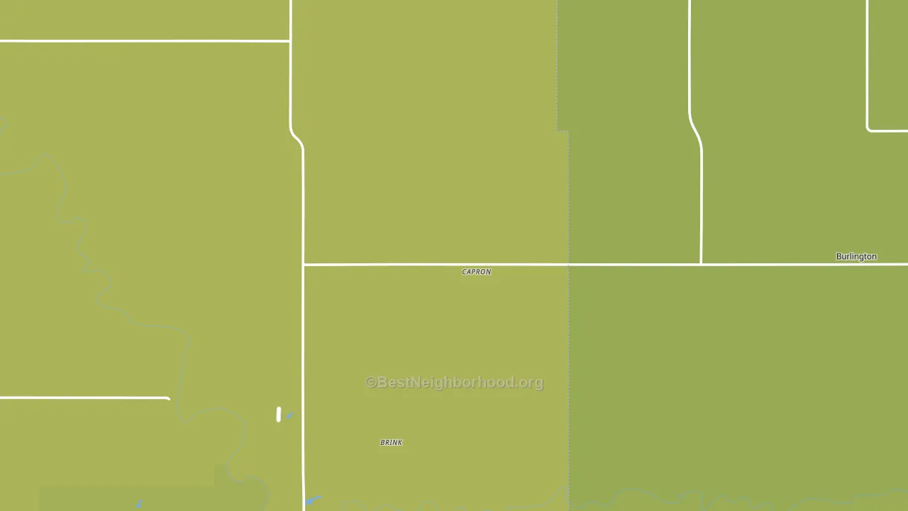 Capron, OK block-group voter-turnout map