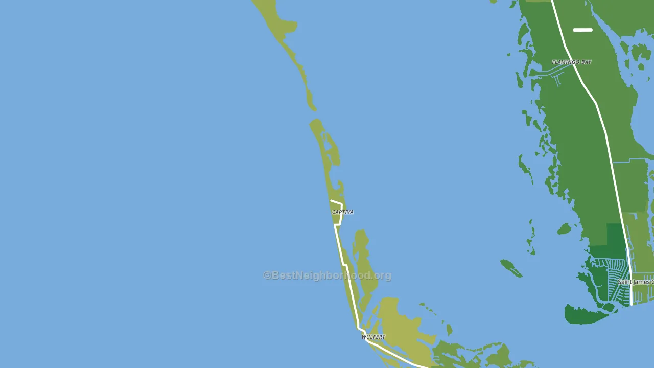 Captiva, FL block-group voter-turnout map
