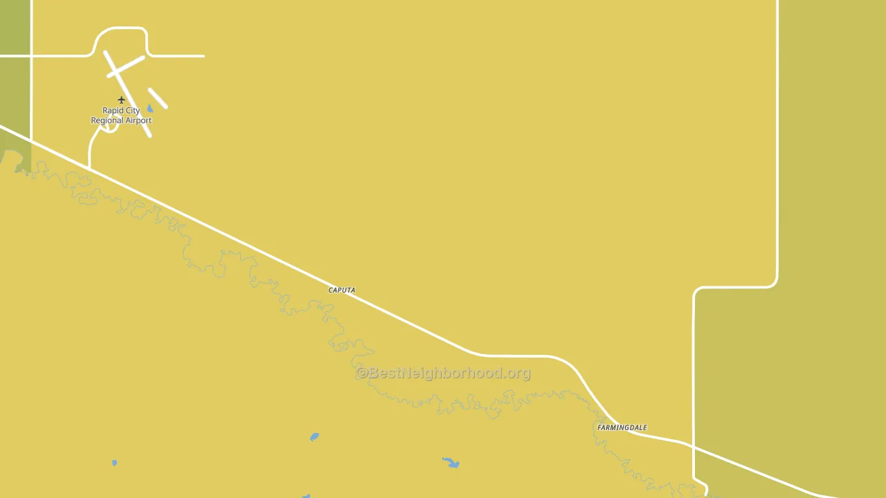 Caputa, SD block-group voter-turnout map
