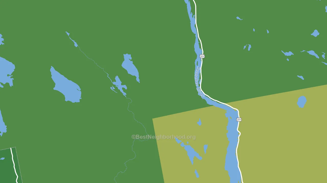 Caratunk, ME block-group voter-turnout map